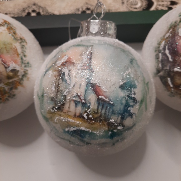 Handmade Christmas tree ornaments. size Large $25 each - Picture 3 of 6